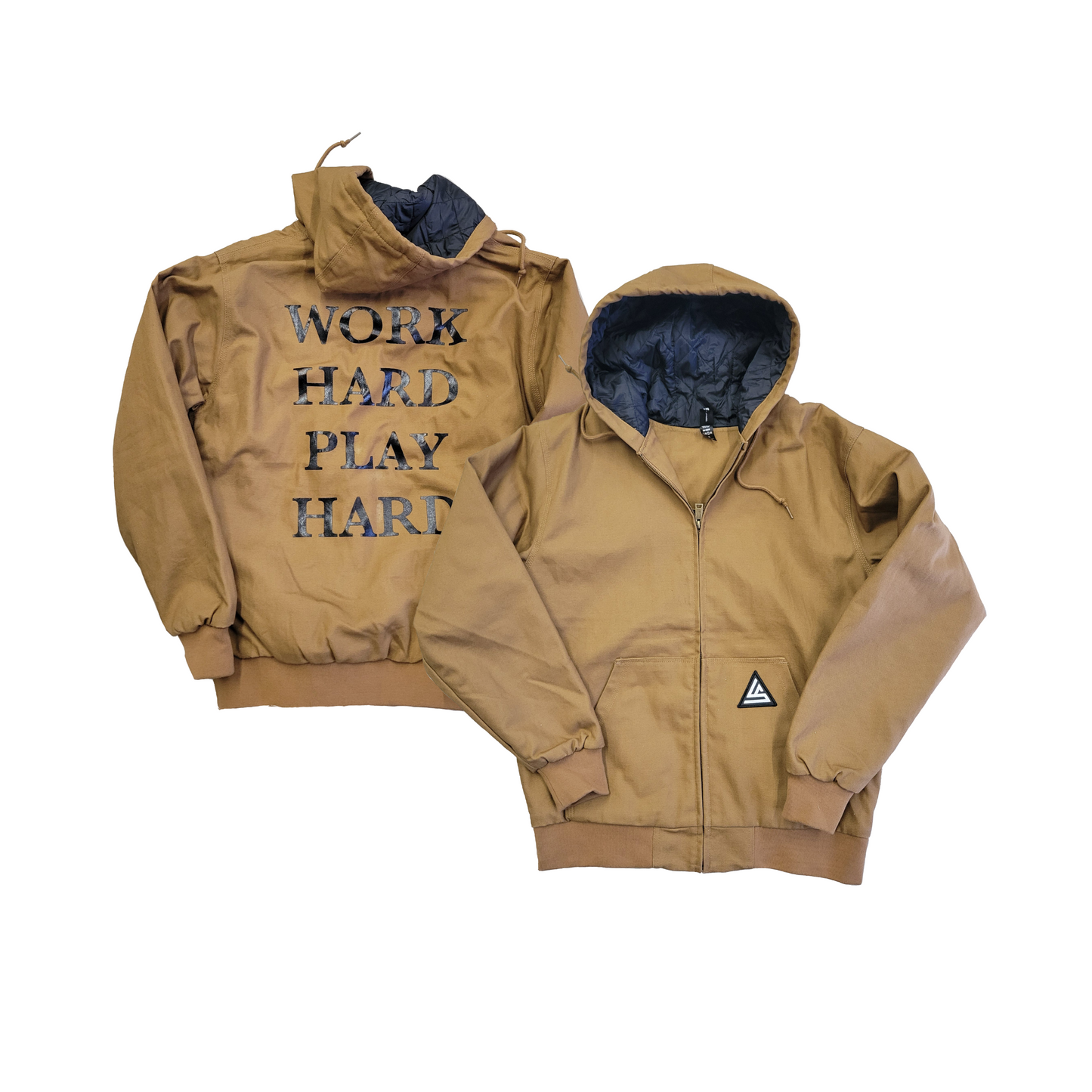 Work Hard Play Hard Canvas Jacket