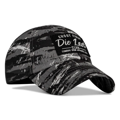 Ripstop Shoot First. Die Last. Club Patch Low Profile Flex Hat