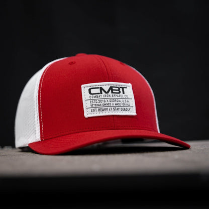 CMBT Standard Woven White Patch Edition Mid-Profile Mesh Snapback HAT