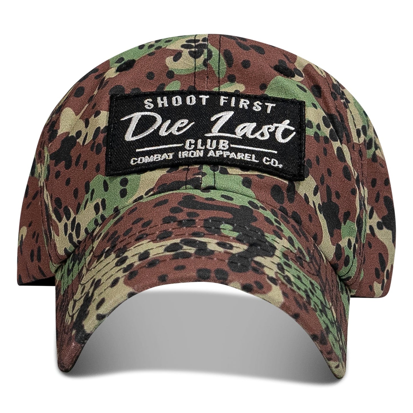 Ripstop Shoot First. Die Last. Club Patch Low Profile Flex Hat