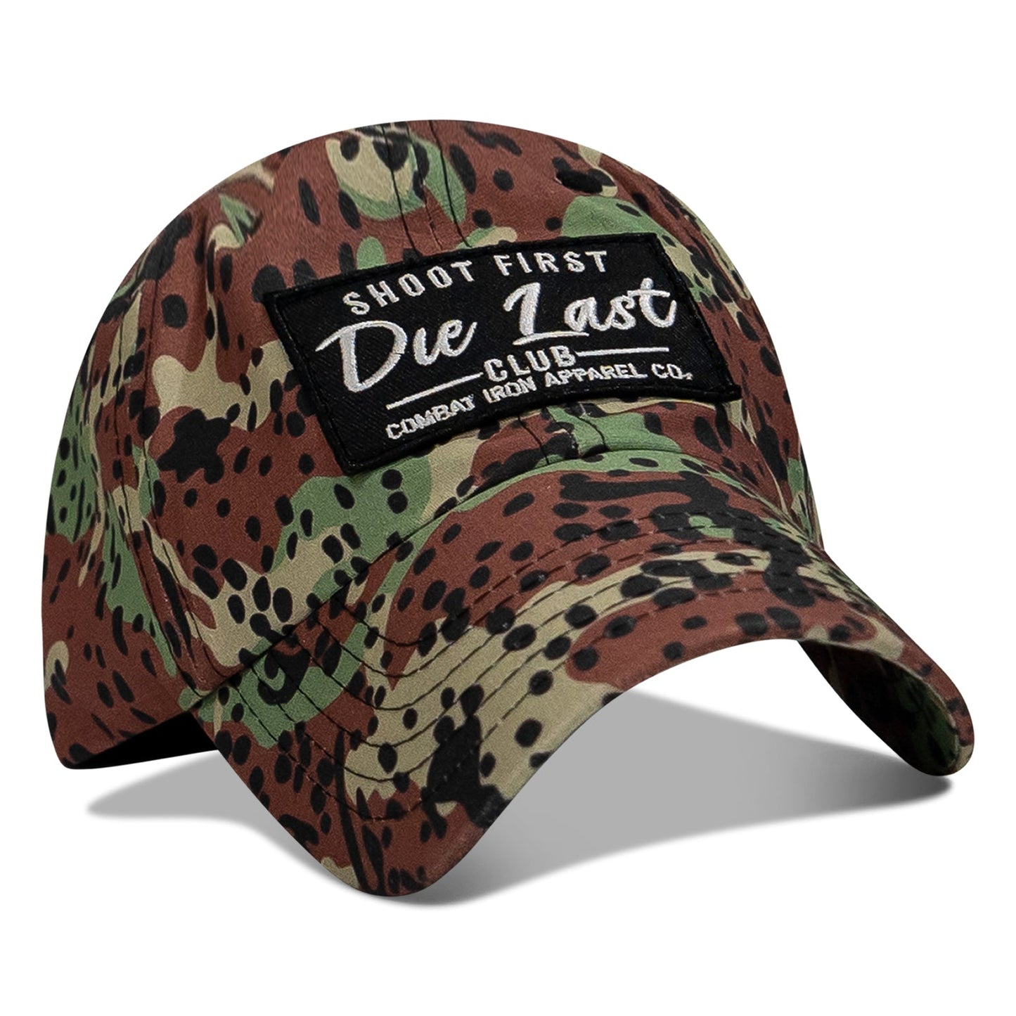 Ripstop Shoot First. Die Last. Club Patch Low Profile Flex Hat