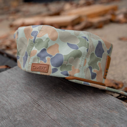 AMERICAN FLAG PATCH CRUSHABLE ROPE SNAPBACK | FROGSKIN DUCK CAMO HAT