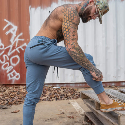 MEN'S CMBT FULL-LENGTH DYNAMIC JOGGERS | LEGACY SLATE BLUE