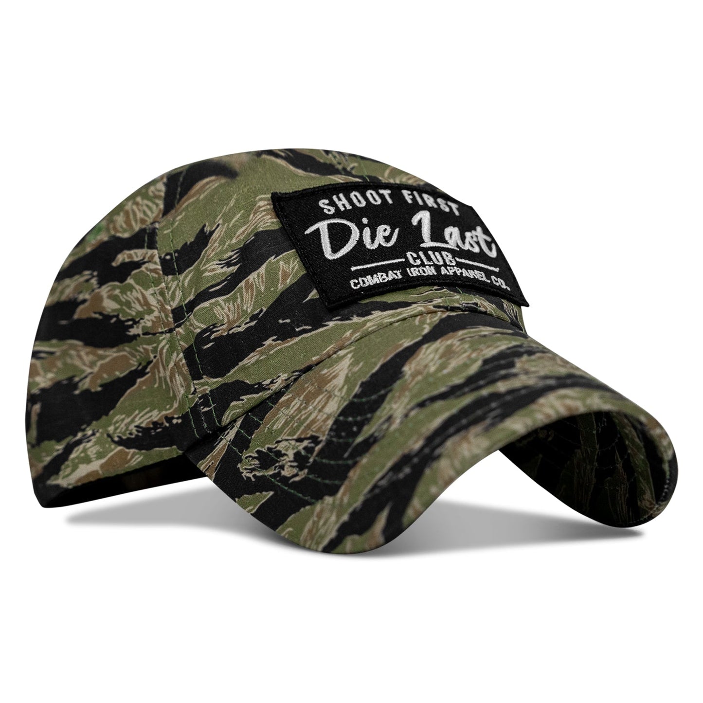 Ripstop Shoot First. Die Last. Club Patch Low Profile Flex Hat