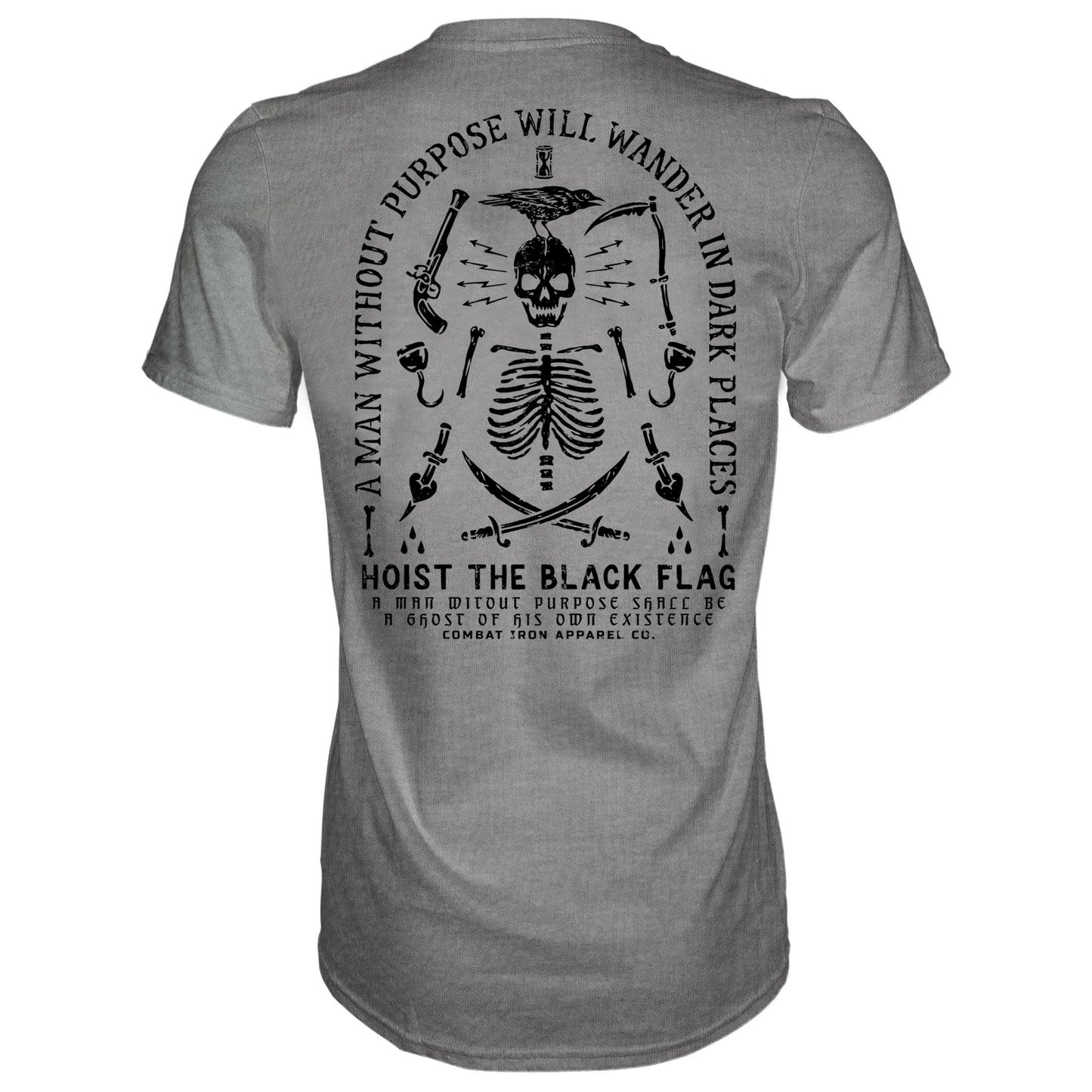 HOIST THE BLACK FLAG Skull & Bones Men's T-Shirt