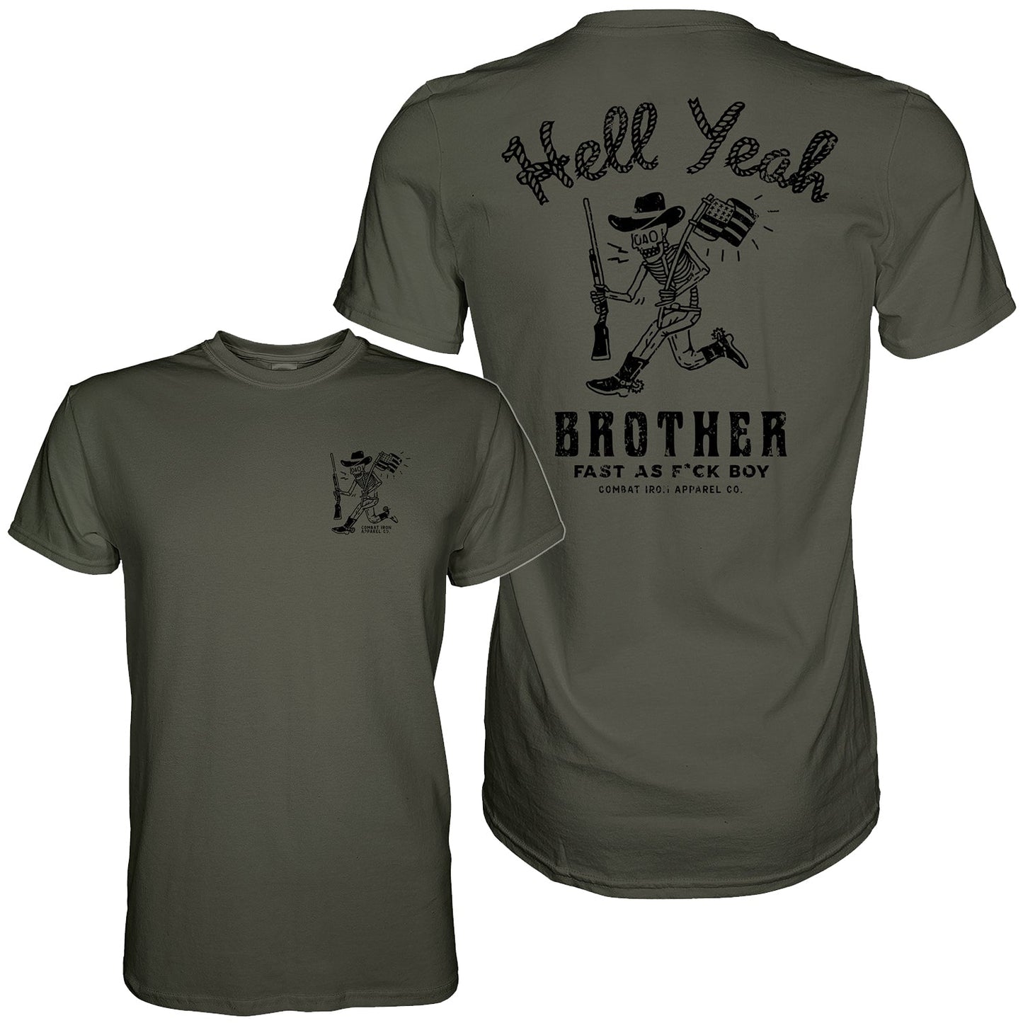 HELL YEAH BROTHER COWBOY MEN'S T-SHIRT