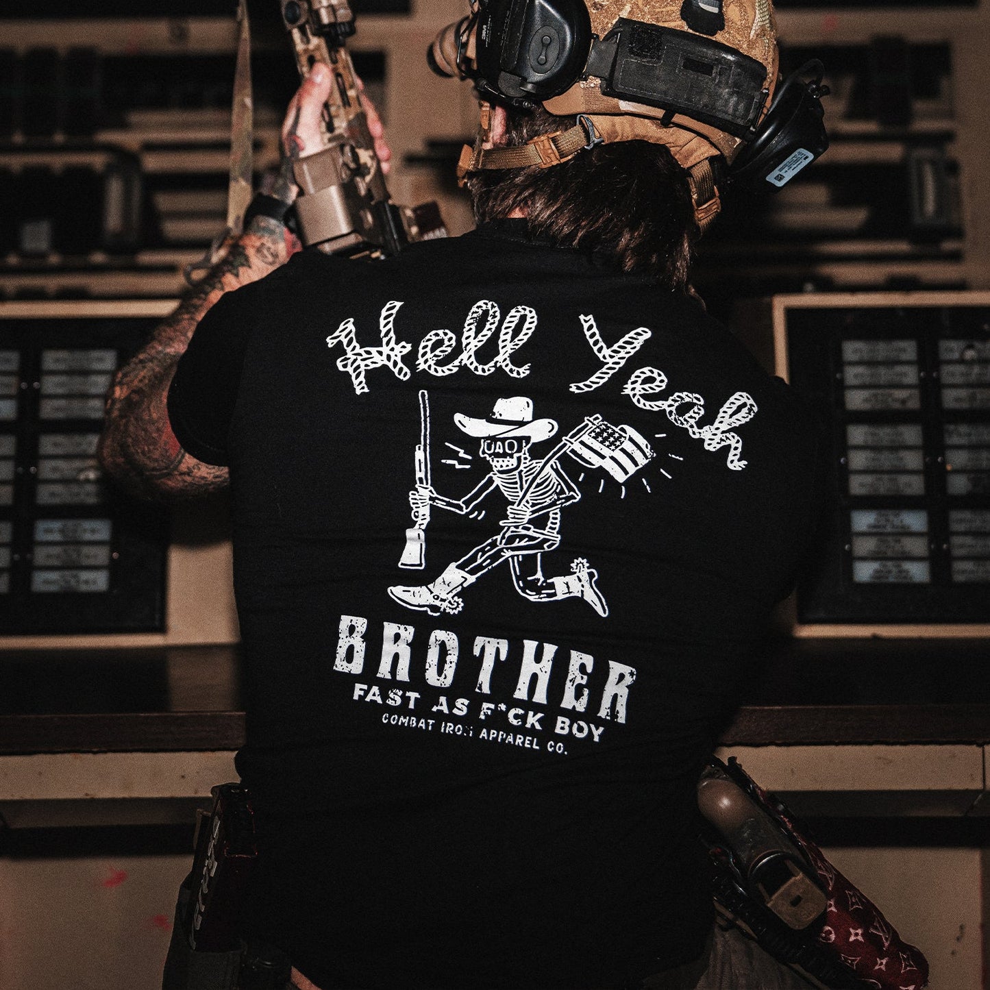 HELL YEAH BROTHER COWBOY MEN'S T-SHIRT